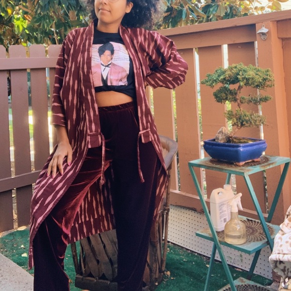 ❌SOLD❌Wool wrap dress or kimono - Picture 4 of 5